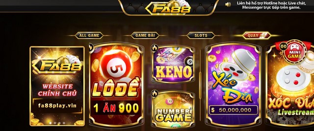 Kho game đồ sộ tại Fa88 vô cùng đẳng cấp